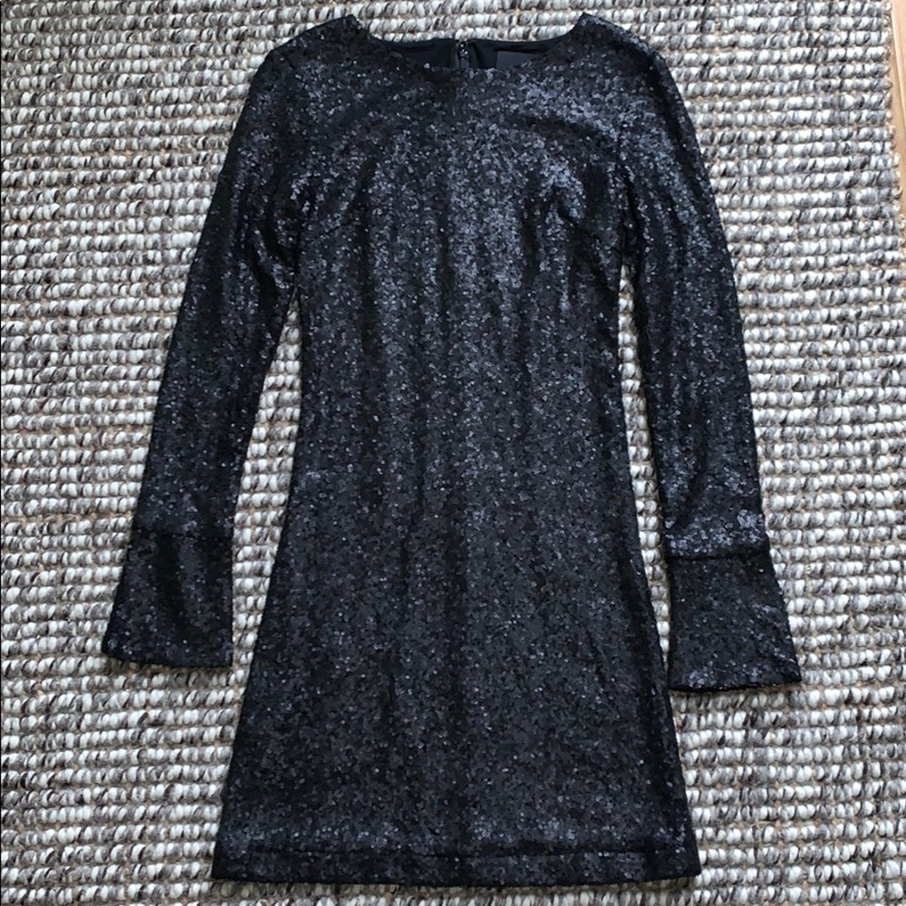 Cynthia Rowley Black Sequin Dress